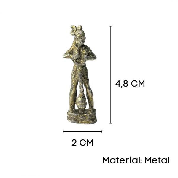 Imagem de Escultura Deus Macaco Indiano Hanuman 4,8 cm Metal