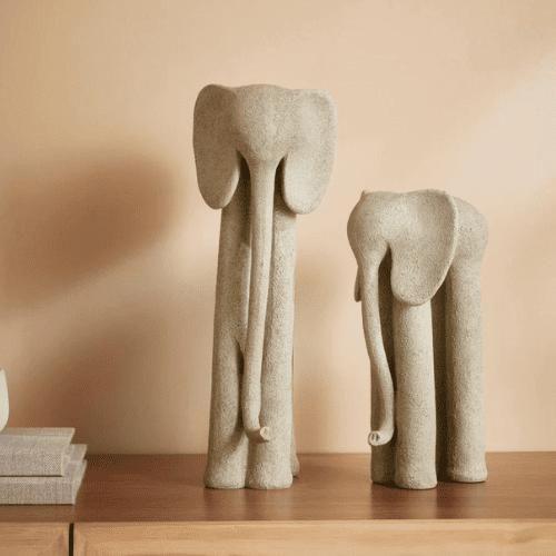 Imagem de Escultura Elefante em Poliresina 38x14x17,5cm 16316 Mart