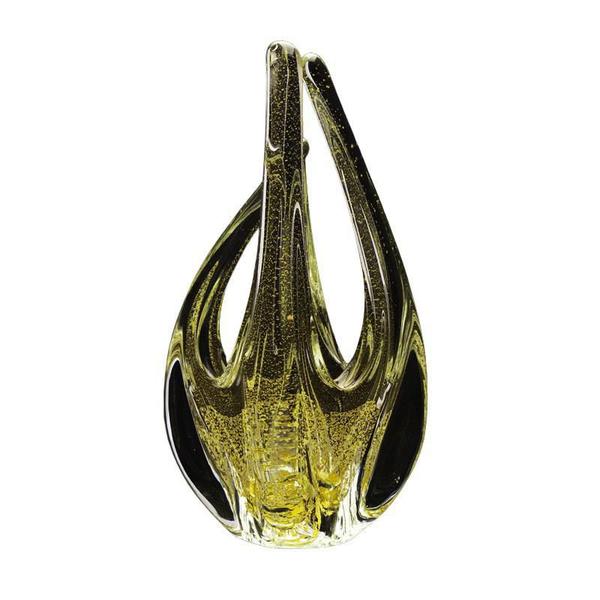 Imagem de Escultura Em Cristal Murano Com Ouro São Marcos 15x15x33cm