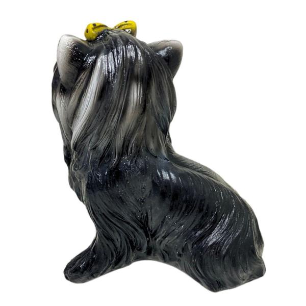 Imagem de Escultura em Resina Cachorro Yorkshire 1 Unidade Resistente Pintado à Mão