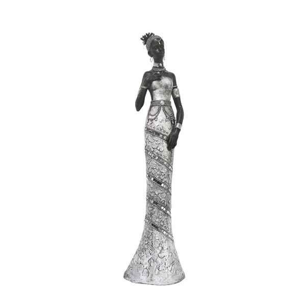 Imagem de Escultura Estátua Mulher Africana 88cm Resina Importada SALDÃO.