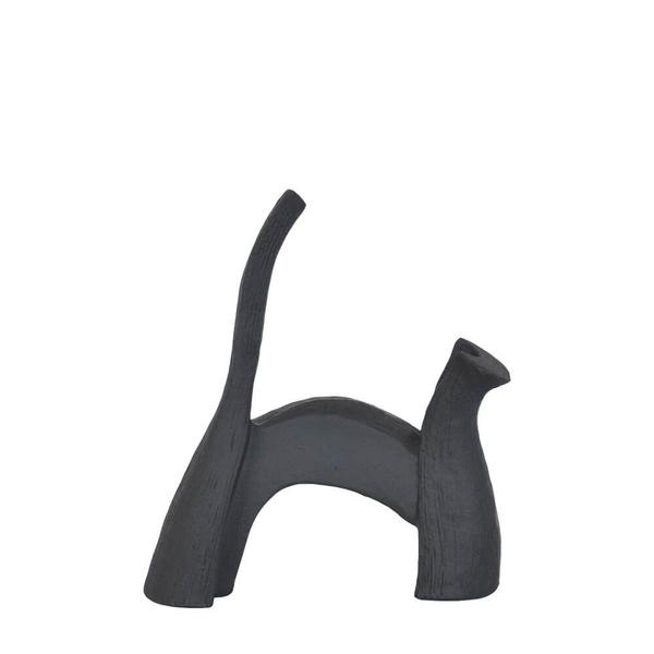 Imagem de Escultura Estatueta Gato Preto Gatti G 22,5 Cm