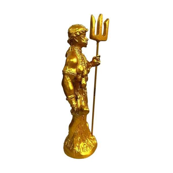 Imagem de Escultura Exu Do Ouro Orixa 15 Cm Em Resina