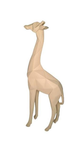 Imagem de escultura girafa em poliresina 29,5x12x5cm mart