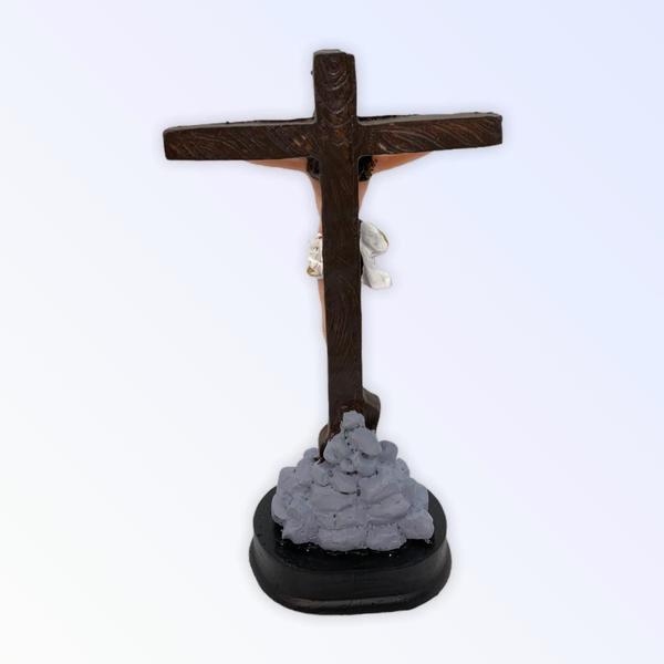 Imagem de Escultura Jesus Cristo Mesa 14 Cm Em Resina Compaixão E Amor