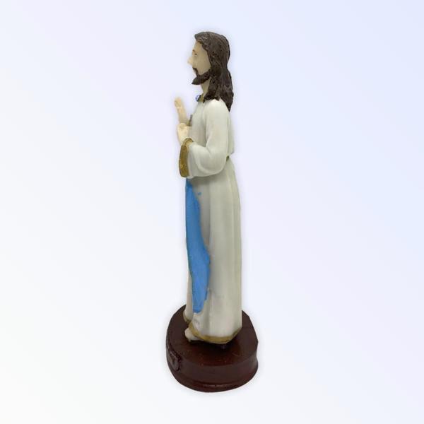 Imagem de Escultura Jesus Misericordioso 14 Cm Em Resina - Proteção