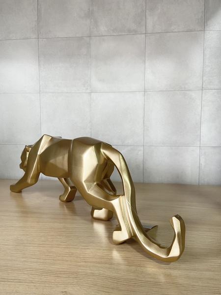 Imagem de Escultura leopardo Decoração Casa