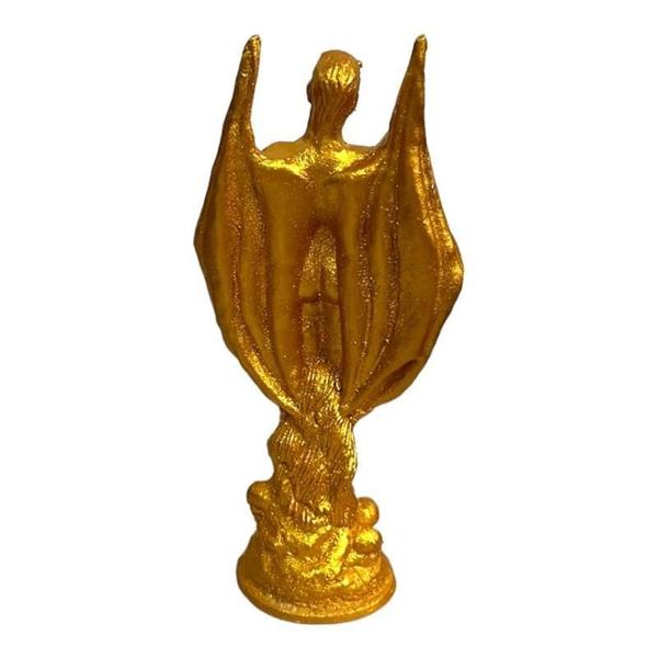 Imagem de Escultura Lúcifer Do Ouro 12 Cm Dourado Em Resina