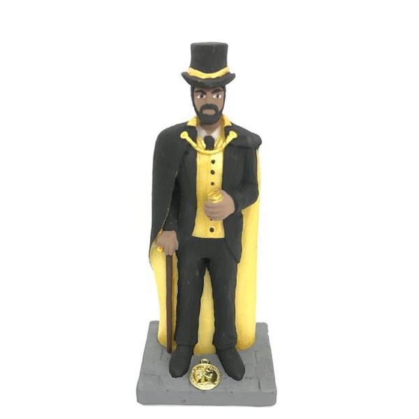 Escultura Orixá Exu Cartola do Ouro em Resina 16 cm - Bialluz Presentes ...