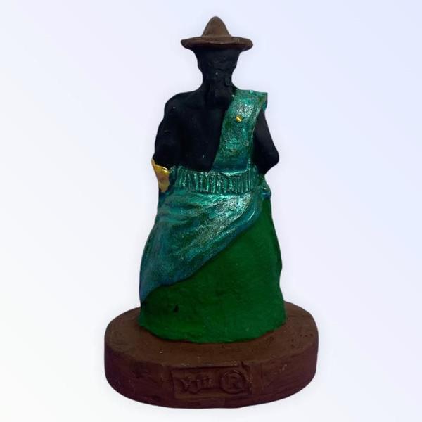 Imagem de Escultura Orixá Oxóssi Em Resina 10 Cm Umbanda Candomblé