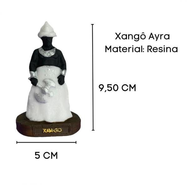 Imagem de Escultura Orixá Xangô Em Resina 9,5 Cm