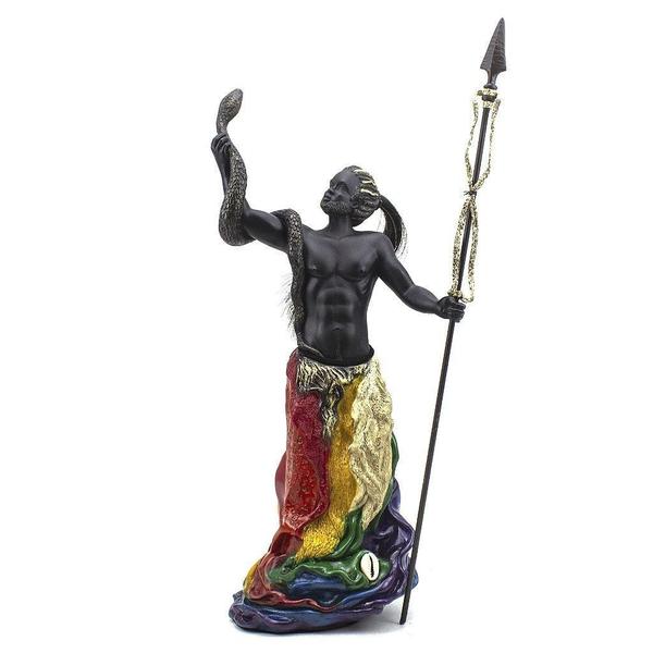 Imagem de Escultura Oxumaré MM Luxo Resina 38 cm - Imagem