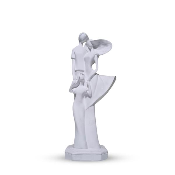 Imagem de Escultura Pai Mãe E Filha Cru Para Personalizar Do Seu Jeito 37 Cm - VÁRIAS VARIEDADES