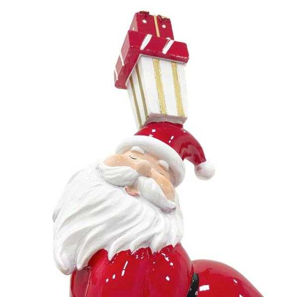 Imagem de Escultura Papai Noel Zen Yoga Postura da Cobra