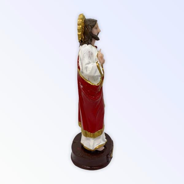 Imagem de Escultura Sagrado Coração De Jesus 15 Cm Em Resina