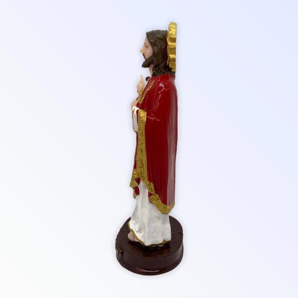 Imagem de Escultura Sagrado Coração De Jesus 15 Cm Em Resina