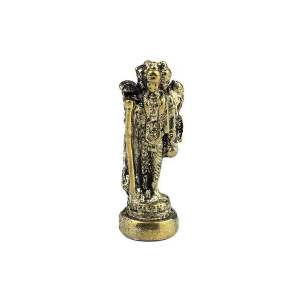 Imagem de Escultura Trimurt Deuses Brahma, Vishno, Shiva 4,0 cm Metal