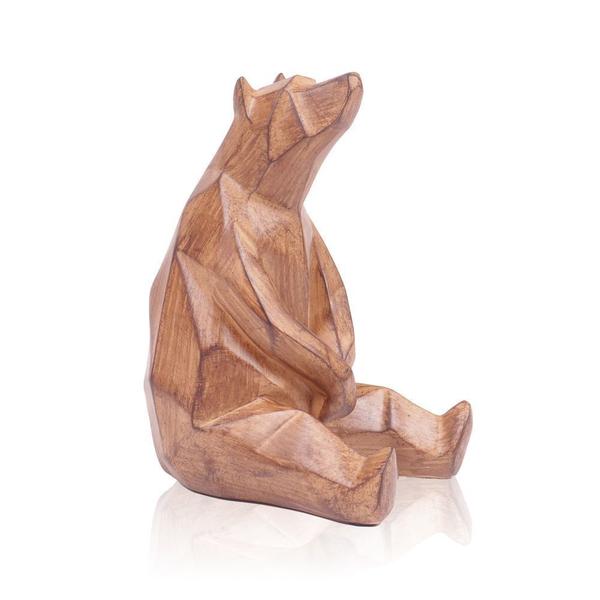 Imagem de Escultura Urso Resina Amadeirada 