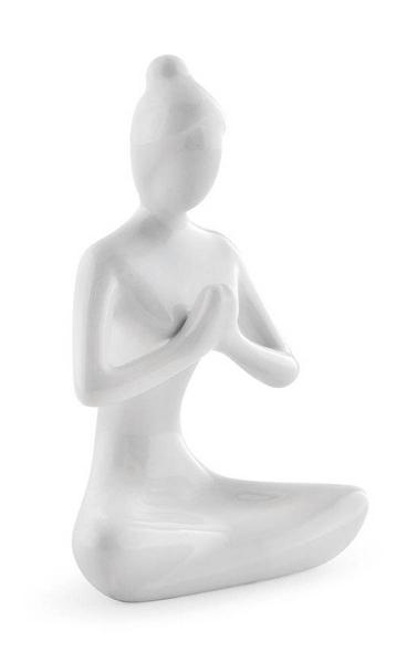 Imagem de Escultura Yoga Branca em Porcelana 12969 Mart