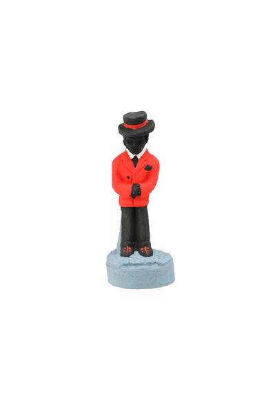 Imagem de Escultura Zé Pelintra preto e vermelho 10 cm resina