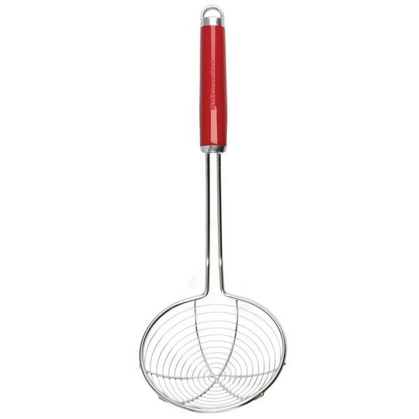 Imagem de Escumadeira Com Alça Para Pendurar Kitchenaid - Vermelho