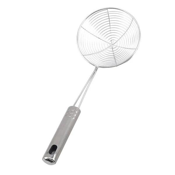 Imagem de Escumadeira de inox 33cm utensílios pra cozinha moderna