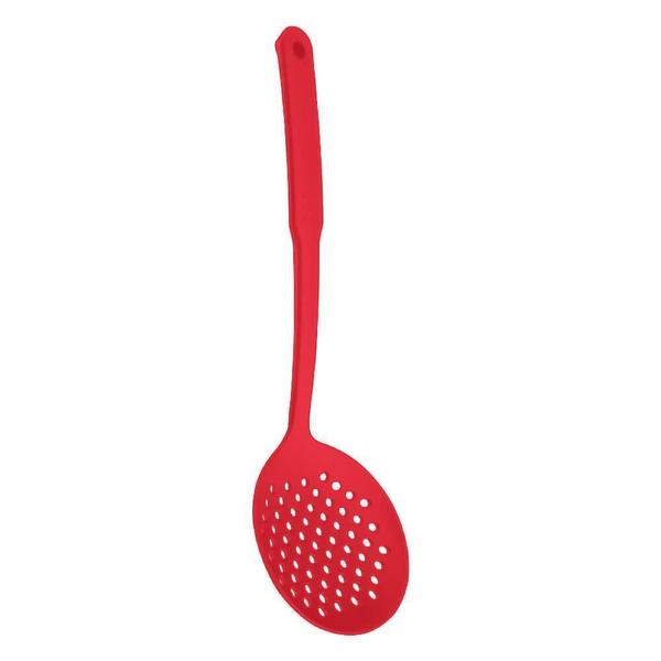 Imagem de Escumadeira De Nylon Vermelho 33Cm - Casambiente