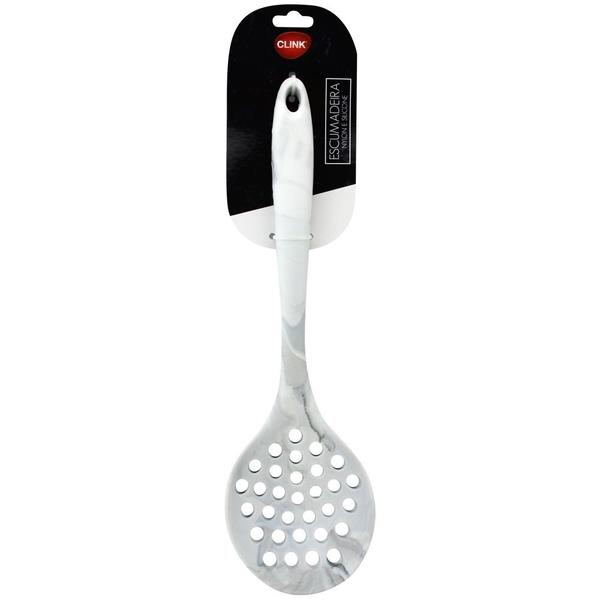 Imagem de Escumadeira De Silicone Utensílios Linha Mármore Clink 28x8 Cm