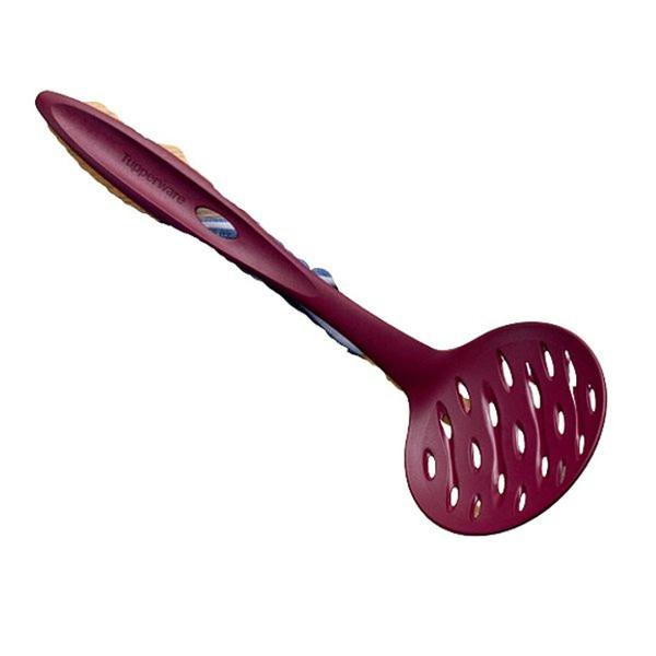 Imagem de Escumadeira ideal utensílios para cozinha da tupperware marsala