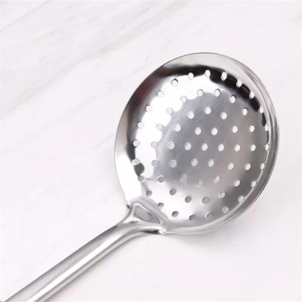 Imagem de Escumadeira Para Frituras Utensílio De Cozinha Aço Inox 32cm