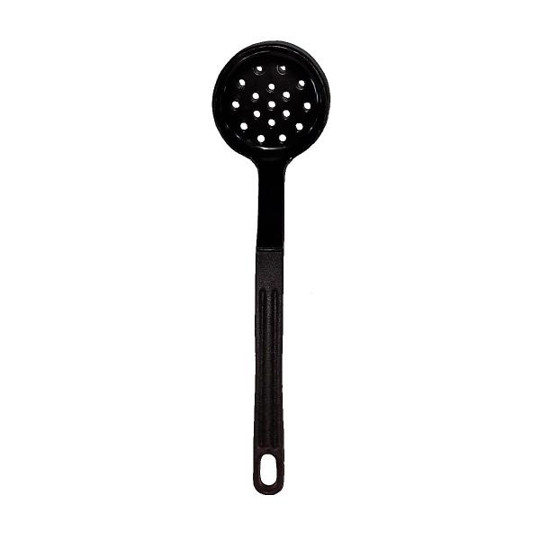 Imagem de Escumadeira Talher Em Nylon Cozinha Utensílio Preto 28Cm