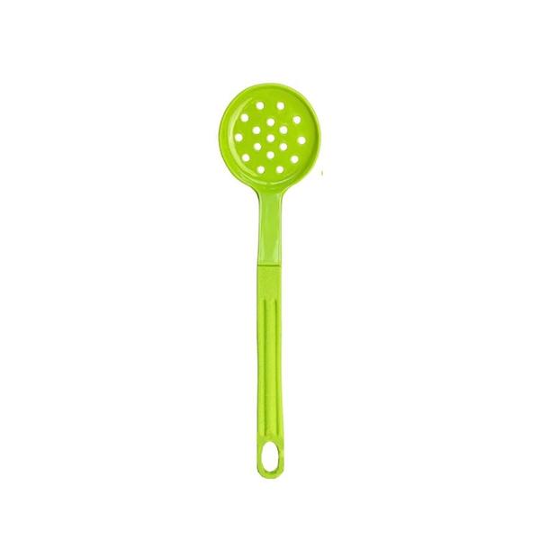 Imagem de Escumadeira Talher Em Nylon Cozinha Utensílio Verde 28Cm