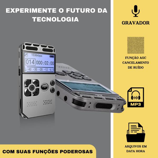 Imagem de Escuta Espiã Secreta Gravador De Voz Profissional V35 No Carro Pega Traição Infidelidade Grava 82 Horas