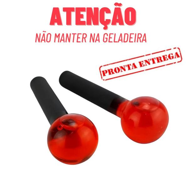 Esfera De Cromoterapia Facial Vermelha Com Suporte - Vctec Imagem de Esfera De Cromoterapia Facial Vermelha Com Suporte