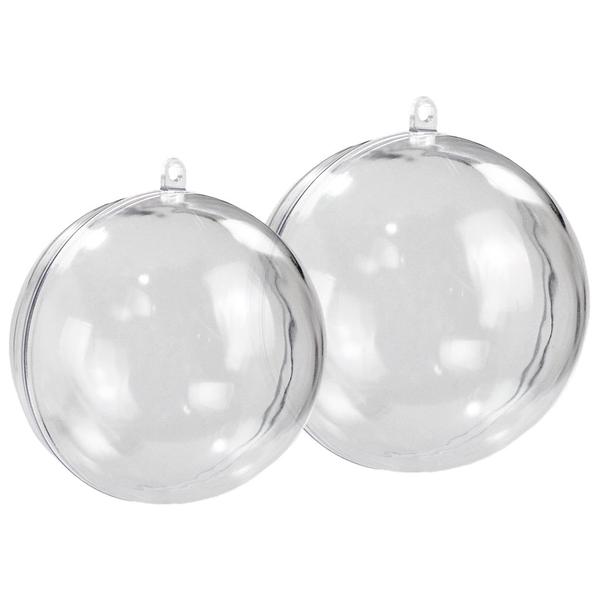 Imagem de Esferas Bola De Acrílico Transparente Redonda Para Decoração 6cm 8cm 30 Cada