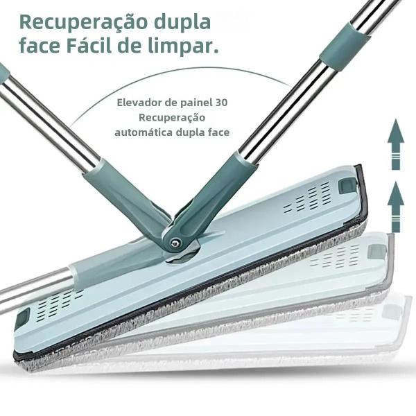 Imagem de Esfregão de Microfibra com Balde de Torção Manual - Limpeza Fácil de Pisos de Madeira Laminada