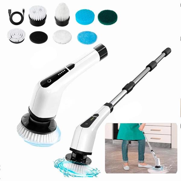 Esfregão Elétrico Giratório 360 Multiuso Perfeito Limpeza - Bellator Imagem de Esfregão Elétrico Giratório 360 Multiuso Perfeito Limpeza