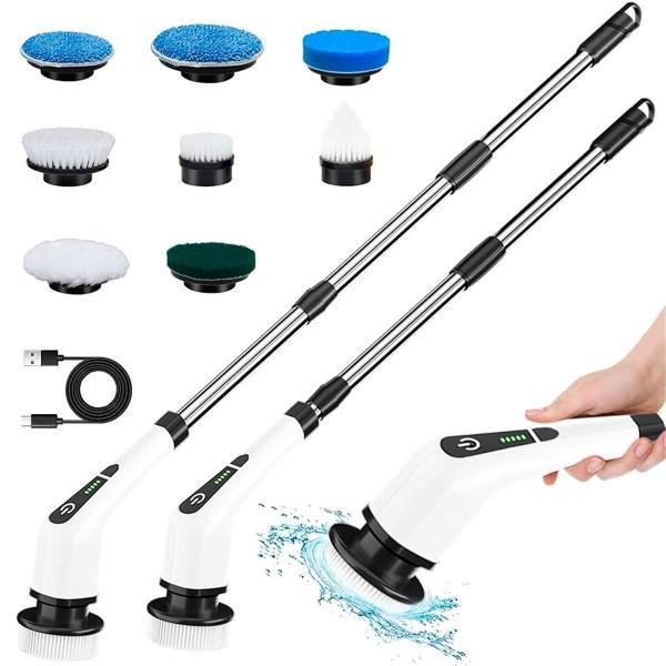 Esfregão Elétrico Giratório 360 Multiuso Perfeito Limpeza - Bellator Imagem de Esfregão Elétrico Giratório 360 Multiuso Perfeito Limpeza