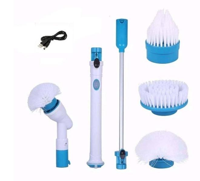 Imagem de Esfregão elétrico vassoura spin mop recarregável scrubber