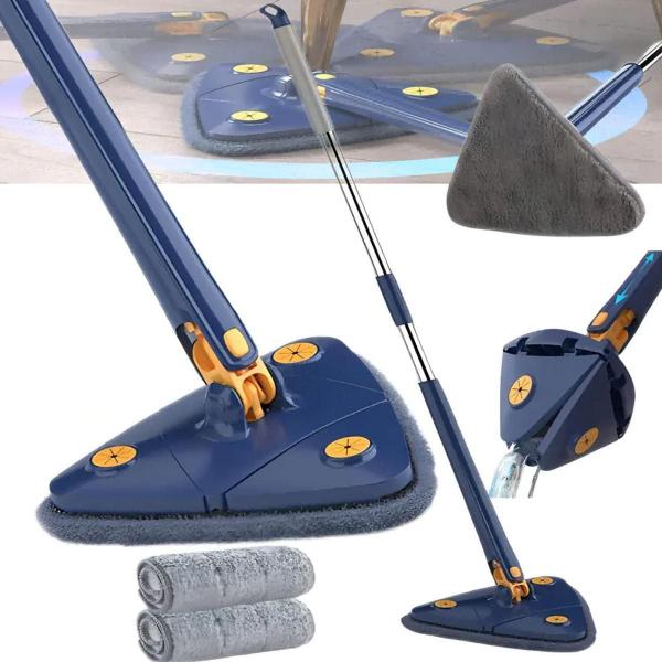 Imagem de Esfregão Giratório 360 Triangular Com 2 Refil Para Piso