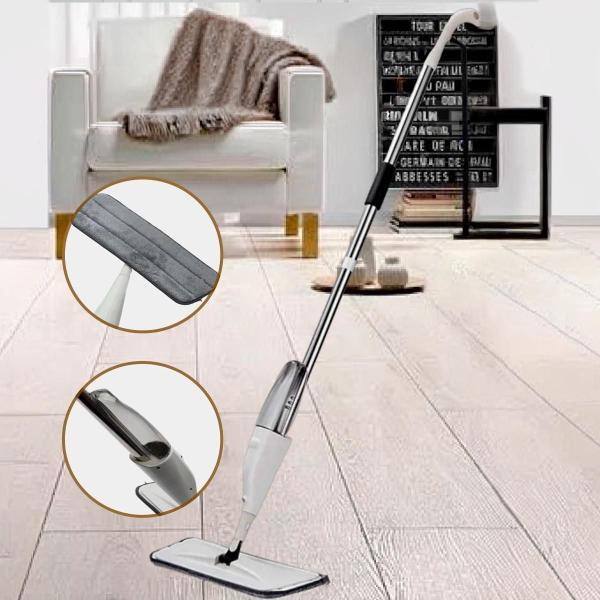 Esfregão Spray Regulável Limpeza Rápida E Prática Microfibra - Bellator Imagem de Esfregão Spray Regulável Limpeza Rápida E Prática Microfibra