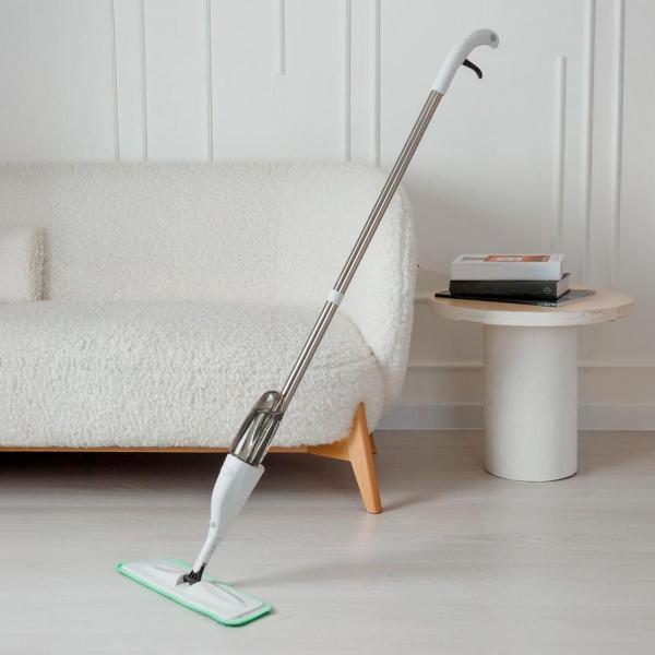 Esfregão Spray Regulável Limpeza Rápida E Prática Microfibra - Bellator Imagem de Esfregão Spray Regulável Limpeza Rápida E Prática Microfibra