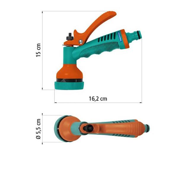 Imagem de Esguicho Hidropistola Multifunção Para Engate Rapido 6 Funções Tramontina