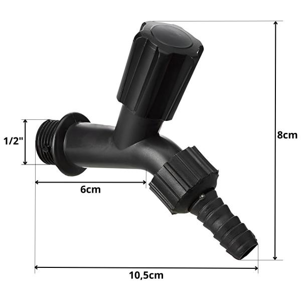 Imagem de Esguicho Para Engate Rápido Com Jato Regulável + Torneira 1/2" + Engate Rápido 1/2" + Bico Torneira Engate Rápido