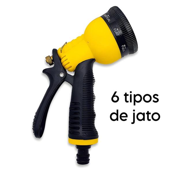 Imagem de Esguicho Pistola Para Mangueira 6 e 8 Jatos Com Engate Idea