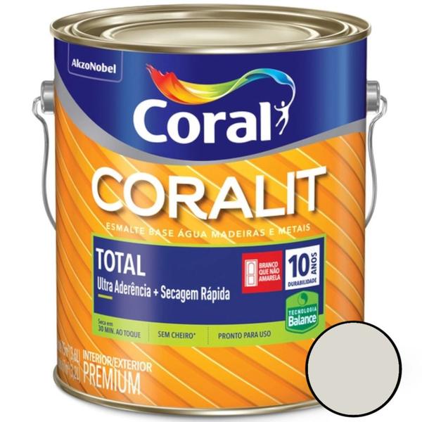 Imagem de Esmalte a Base de Água Coralit Total Zero Brilhante 3,6 Litros - CORAL