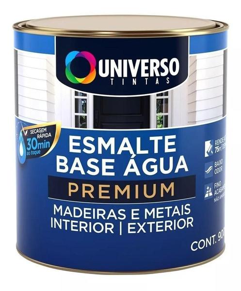 Imagem de Esmalte Base Agua Premium Acetinado 900Ml Branco Universo