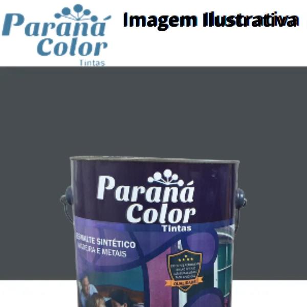 Imagem de Esmalte Paraná Color Sintético Brilhante Cinza Escuro 3,6 litros