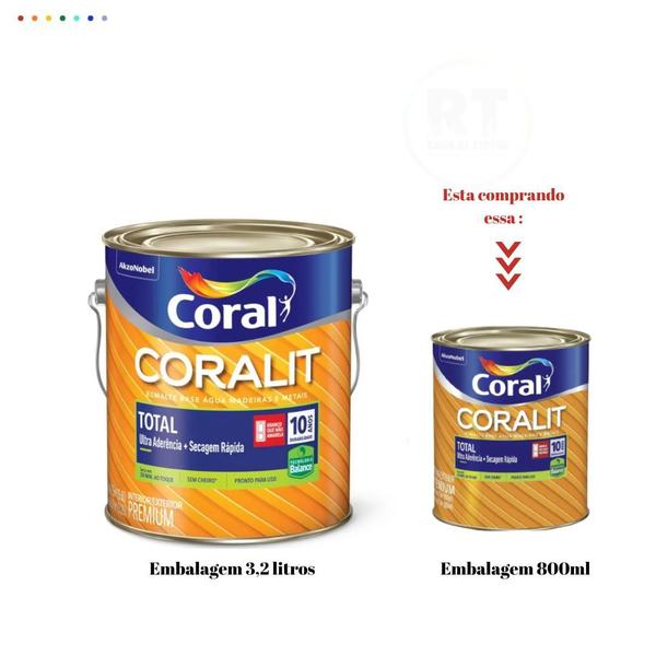 Imagem de Esmalte Sintético Base Água Coral Coralit 800ml Cor Cinza Brilhante p/Madeiras e Metais e Pintura em Artesanato de MDF