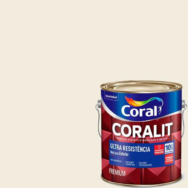 Imagem de Esmalte Sintético Coralit Ultra Resistência Alto Brilho 3,6 Litros - CORAL